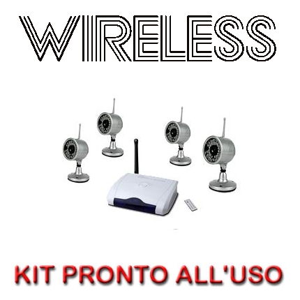 kit completo videosorveglianza wireless
